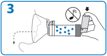 Камера ингаляционная Aerochamber Plus Flow-Vu с маской для младенцев — фото 3