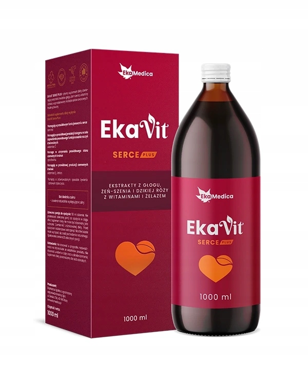 Комплекс для сердца EkaMedica Ekavit с боярышником и женьшенем, жидкость, 1 л — фото 2